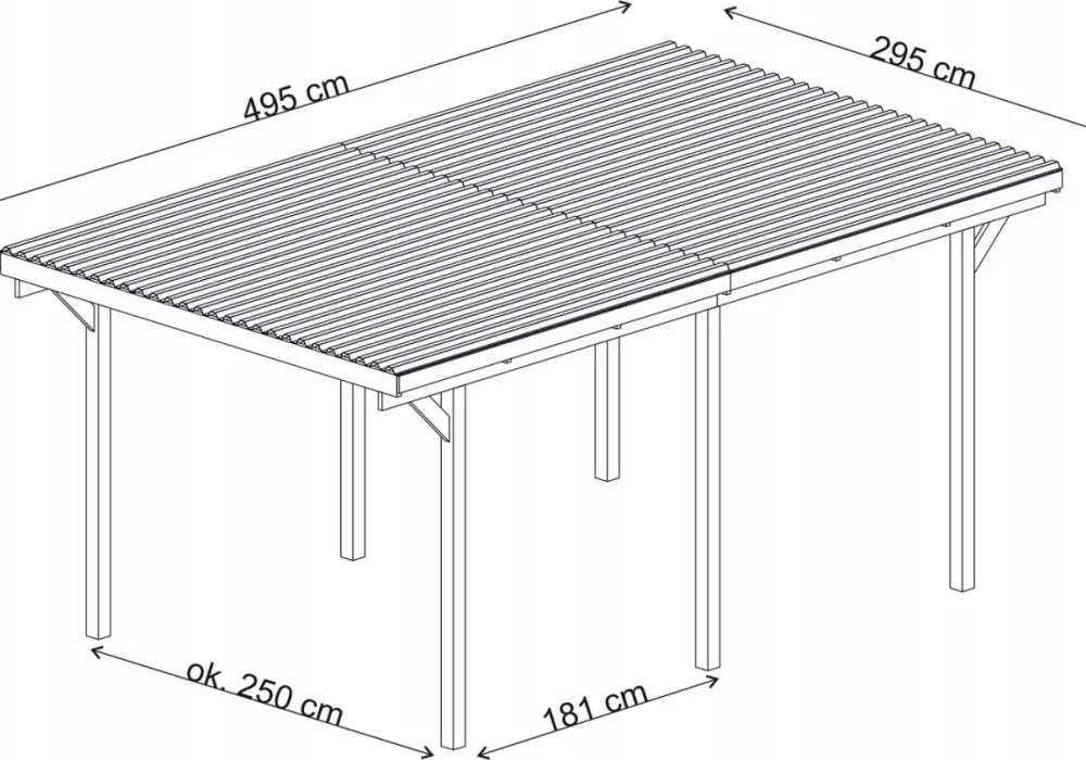 Wymiary wiaty na 2 auta: wymiary minimalne, optymalne i prawne