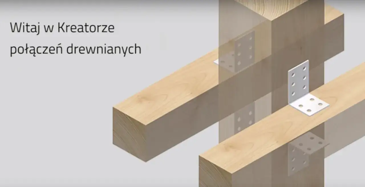 Łączenie belek drewnianych na długości za pomocą metalowych kątowników. Solidne połączenia dla Twojej konstrukcji.
