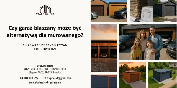 Garaż stalowy 2026: Koszty, formalności, porównanie z murem