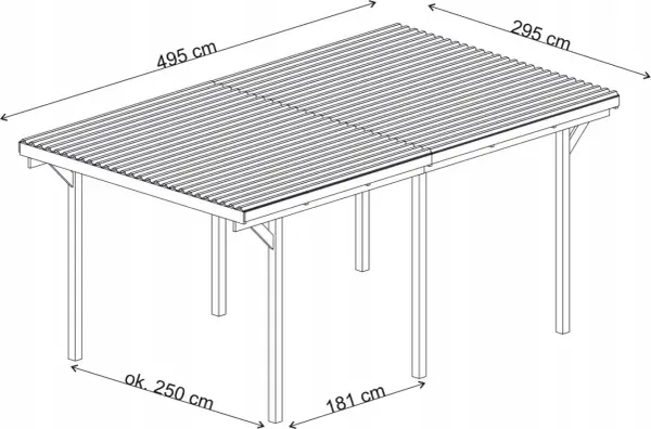 Wymiary wiaty na 2 auta: wymiary minimalne, optymalne i prawne